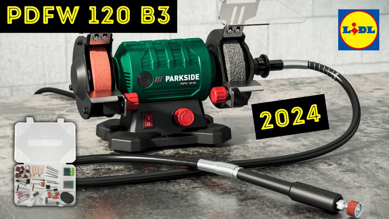 Bench Grinder with Flexible Drive Shaft, and a BIG Flaw | PDFW 120 B3 Parkside