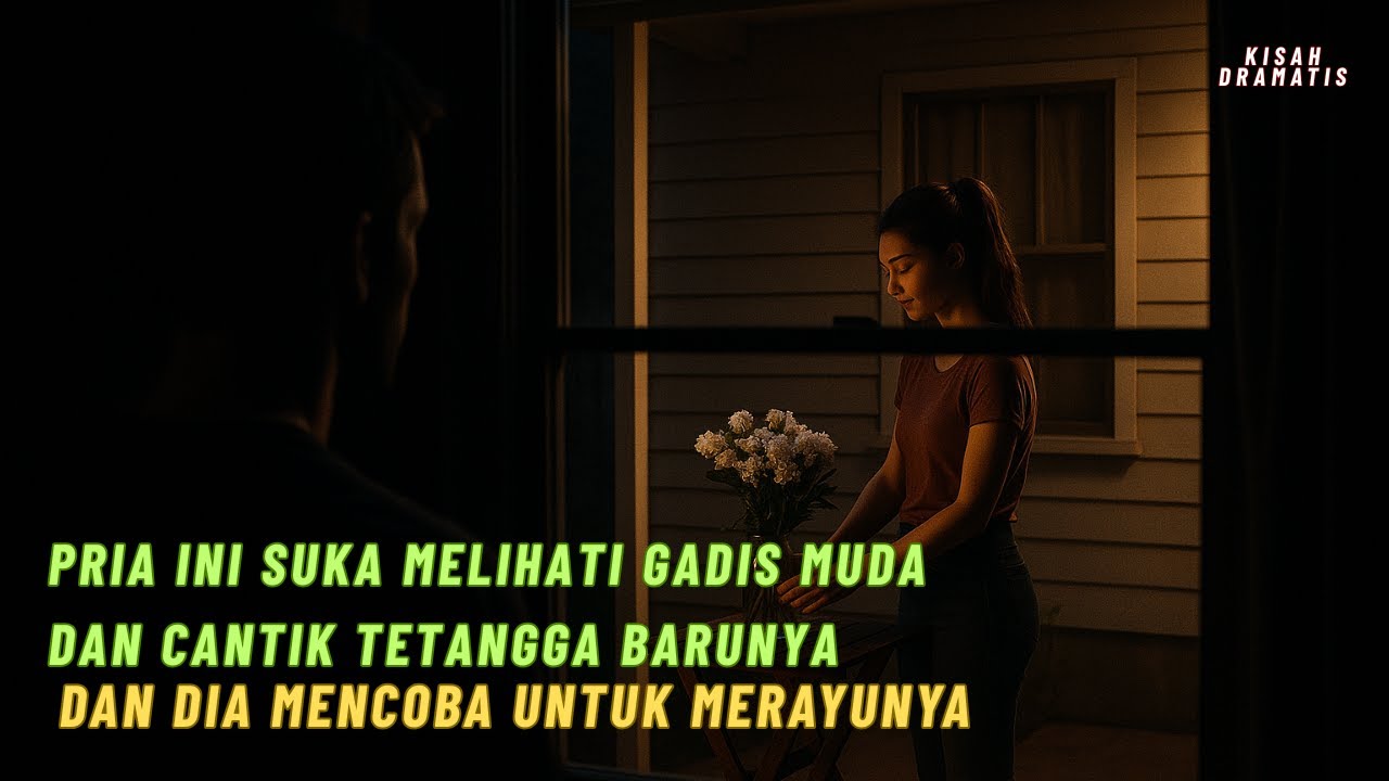 PUNYA TETANGGA BARU MUDA DAN CANTIK,PRIA INI SUKA MENGINTIP DARI BALIK JENDELANYA.....