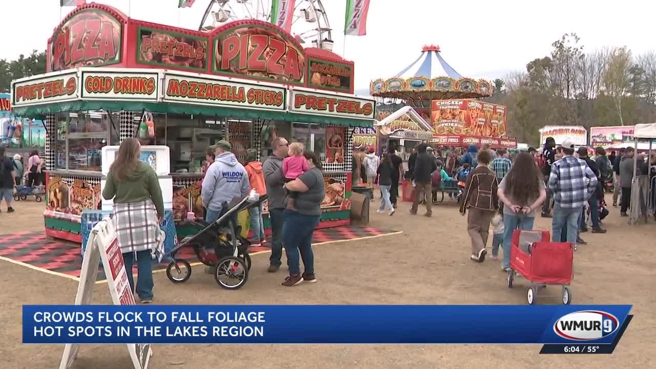 Crowds flock to fall foliage hot spots in the Lakes Region