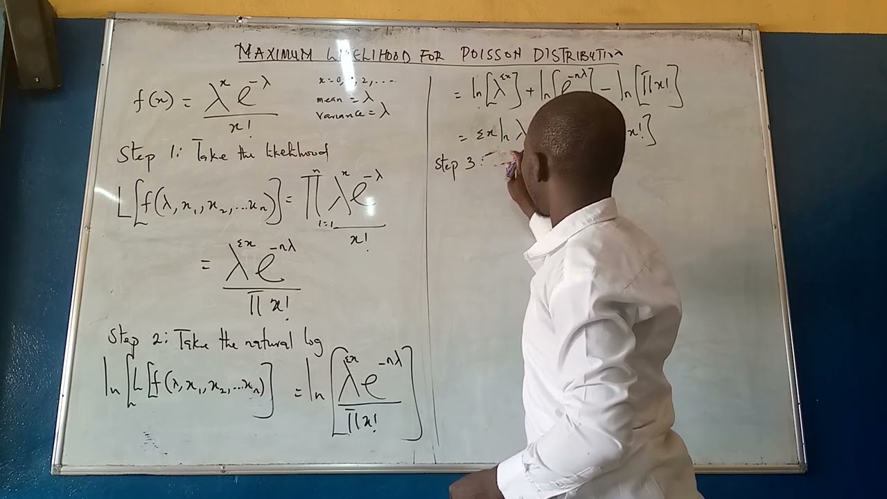 How to find the maximum likelihood estimate for Poisson Distribution. Statistics