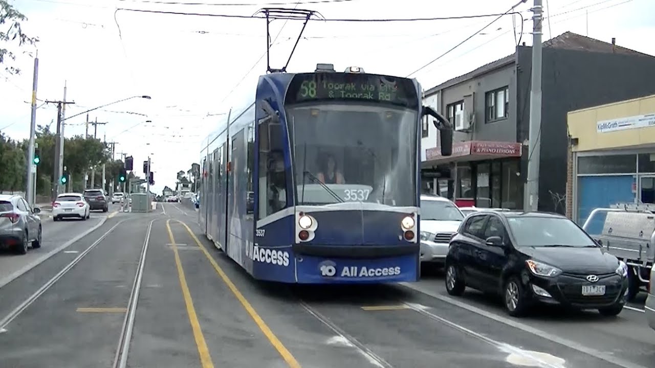 Driver's View Tram 58 Peel St to West Coburg with New Terminus. Feb 2020.