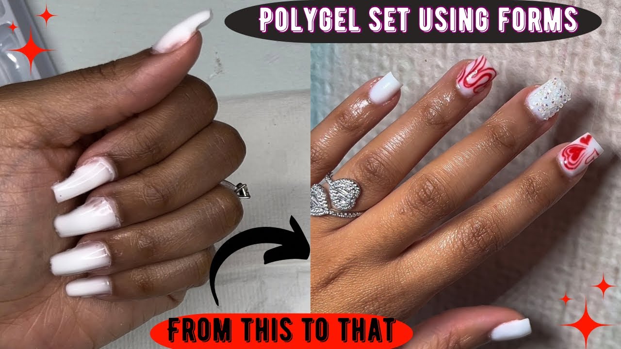 POLYGEL SET USING FORMS | SHORT SET | BEGINNER FRIENDLY | DIY TUTORIAL