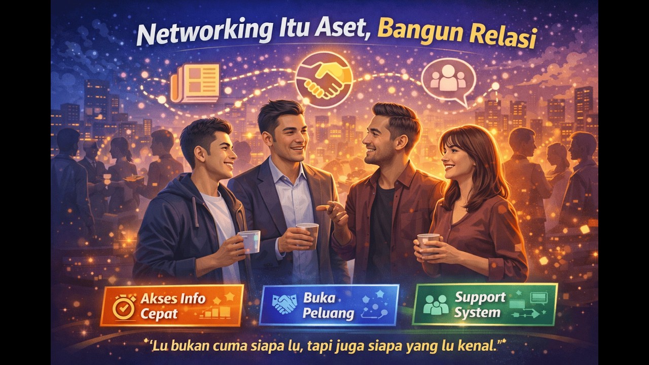 BARU TAU YA SEKARANG ?! Networking Itu Aset  Bangun Relasi