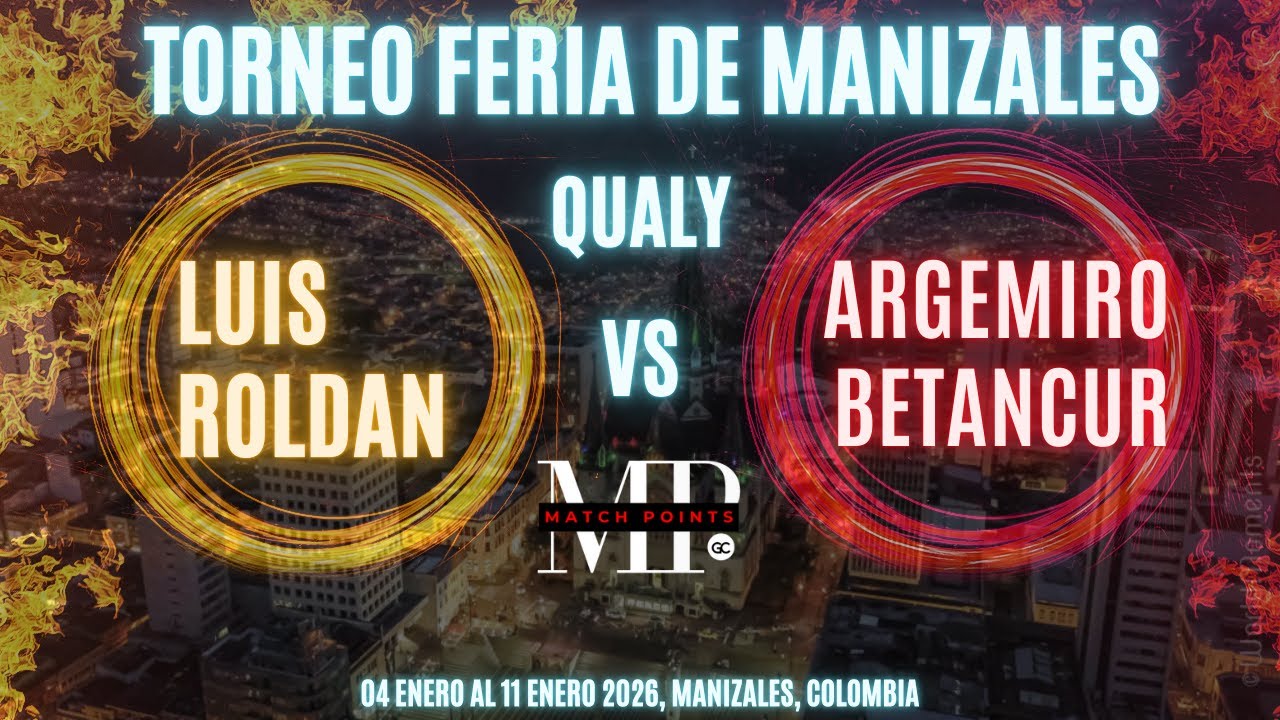 Partida Feria De Manizales Eliminación Qualy LUIS CARLOS ROLDAN vs ARGEMIRO BETANCUR #billiards