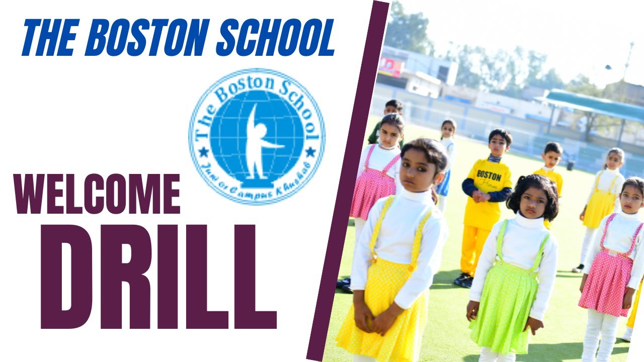 Sports Day Welcome Drill by school kids - The Boston School khushab