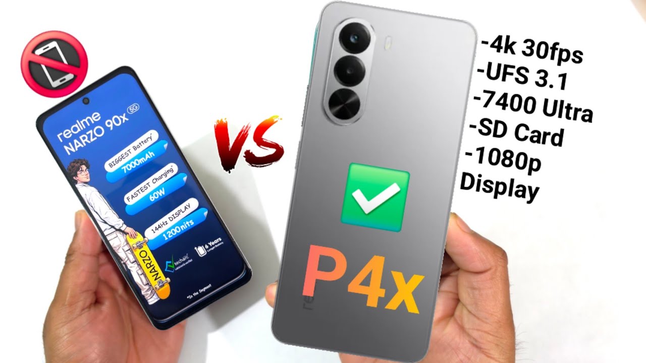 Realme Narzo 90x vs Realme P4x Which is Best to Buy 🔥🔥🔥 #realmenarzo90x 