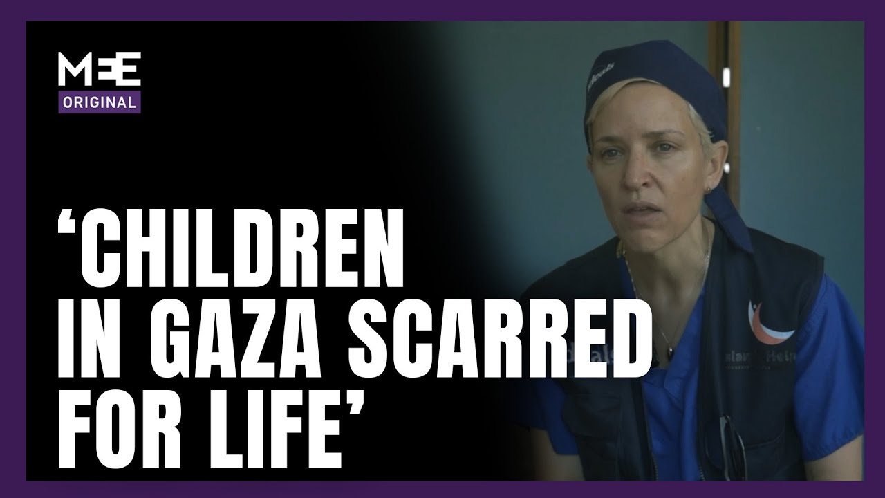 British surgeon in Gaza says children left with ‘disfiguring, life-changing injuries’
