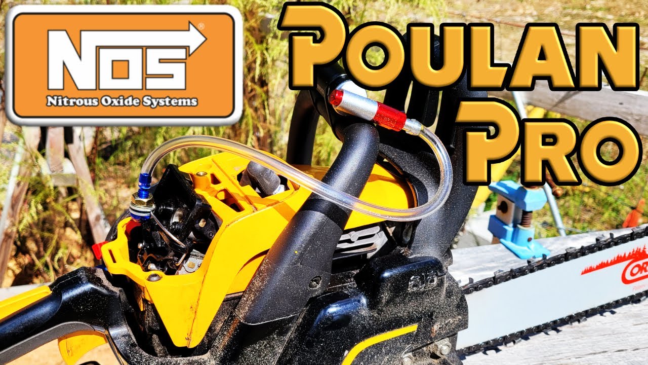 Nitrous on a Poulan 5020 chainsaw!