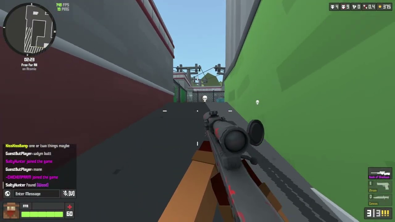 Krunker.io ATOMIC SNIPER GAMEPLAY