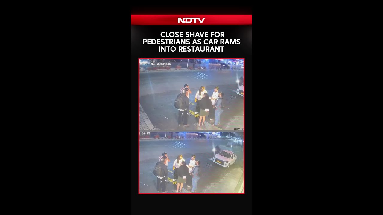 On Camera, Drunk Driver Jumps Divider, Crashes Car Into Bengaluru Restaurant
