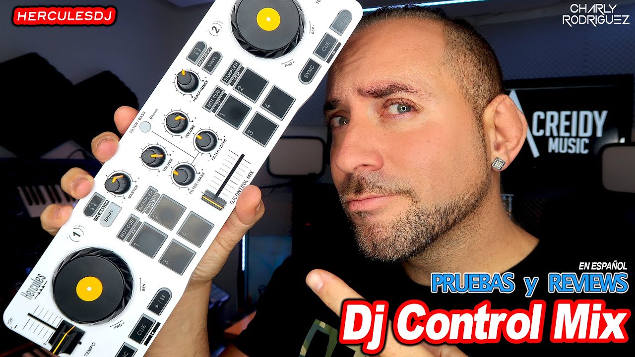 HERCULES DJCONTROL MIX REVIEW Y CONFIGURACIÓN (PRUEBAS Y REVIEWS) en Español