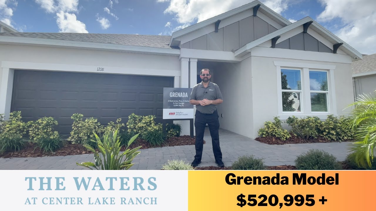 Taylor Morrison, The Waters at Center Lake Ranch, Grenada Model, St Cloud, Florida