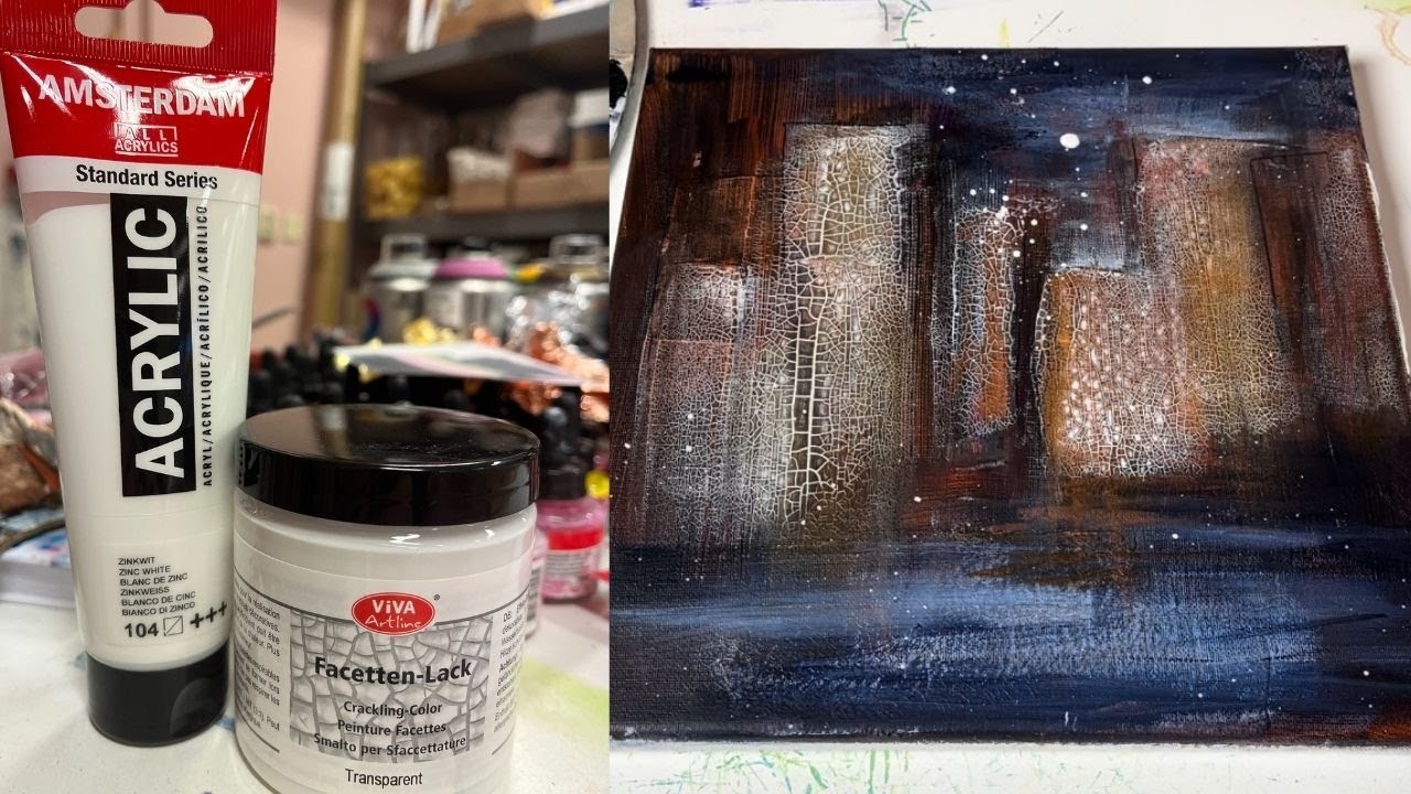 How to use crackle paint for beginners