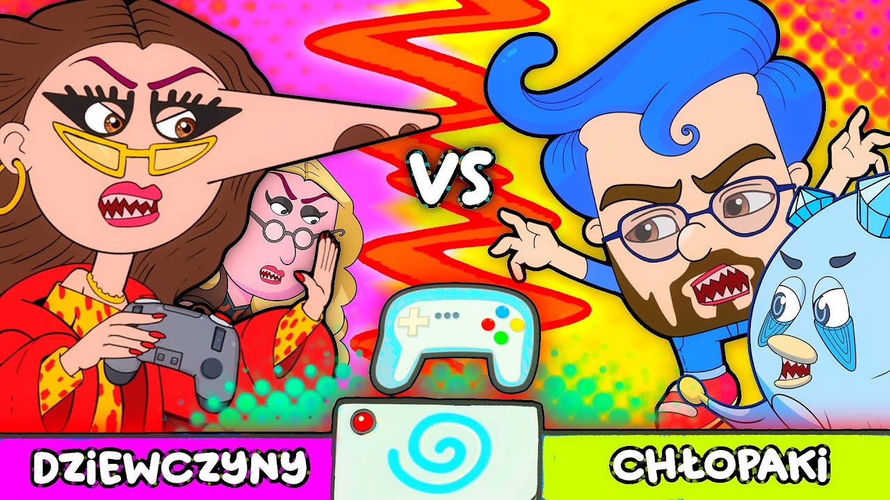 Dziewczyny VS Chłopaki: Bitwa o Konsolę! (Kto Zagra w Ulubioną Grę w Dzień Gamingowy?!)