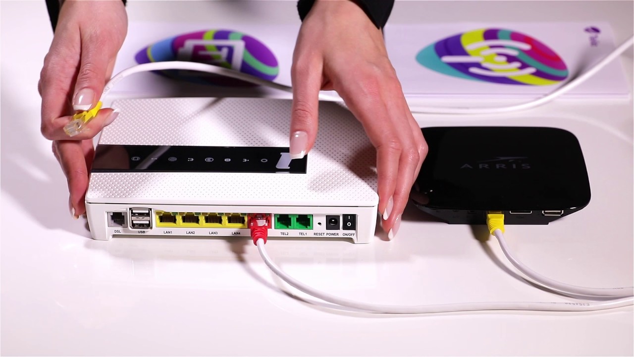 Подключение роутера и дигибокса Telia