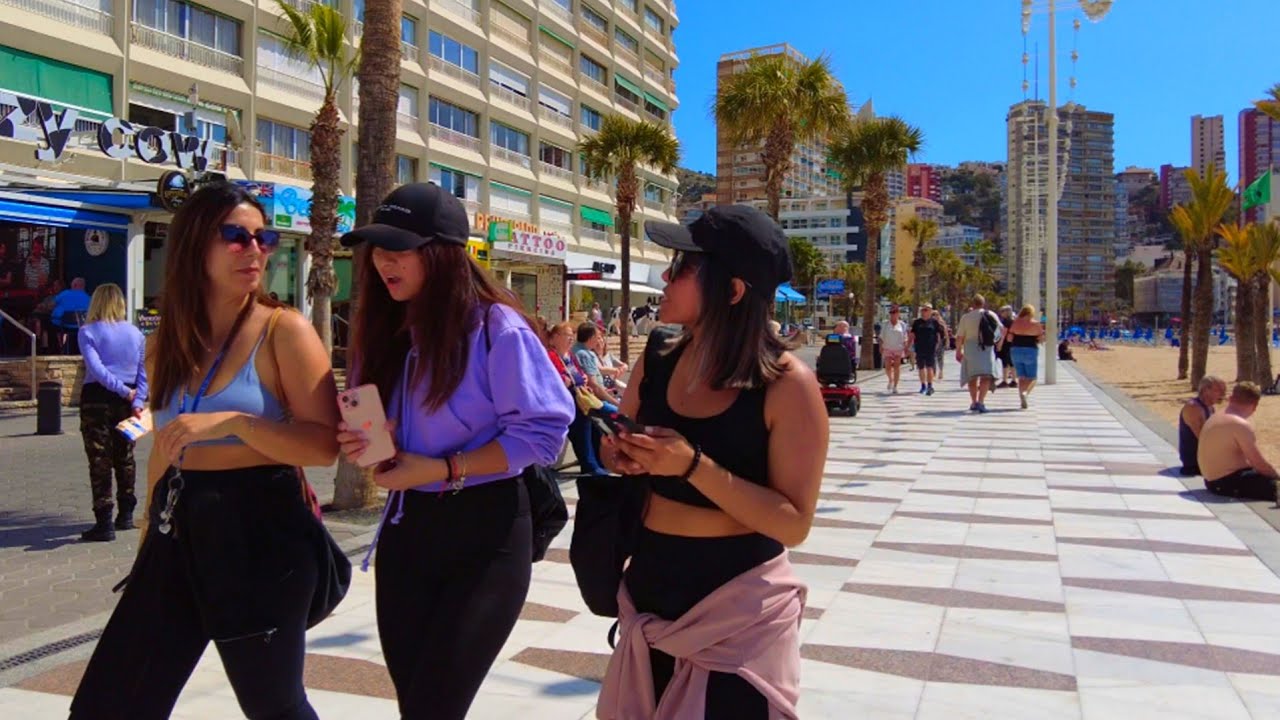 BENIDORM 🇪🇦 LEVANTE BEACH RINCON April 2025 Costa Blanca Spain 4K