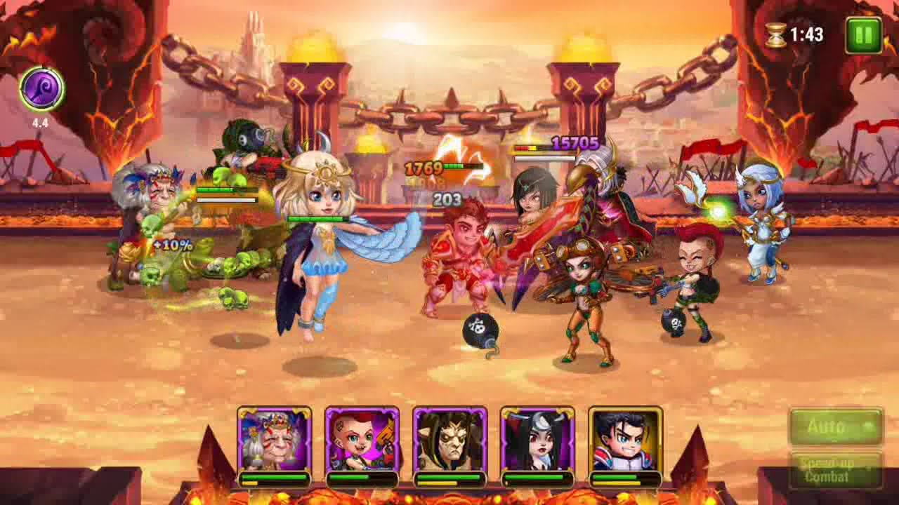 [Hero Wars Mobile] Team 118k vs 158k who wins?