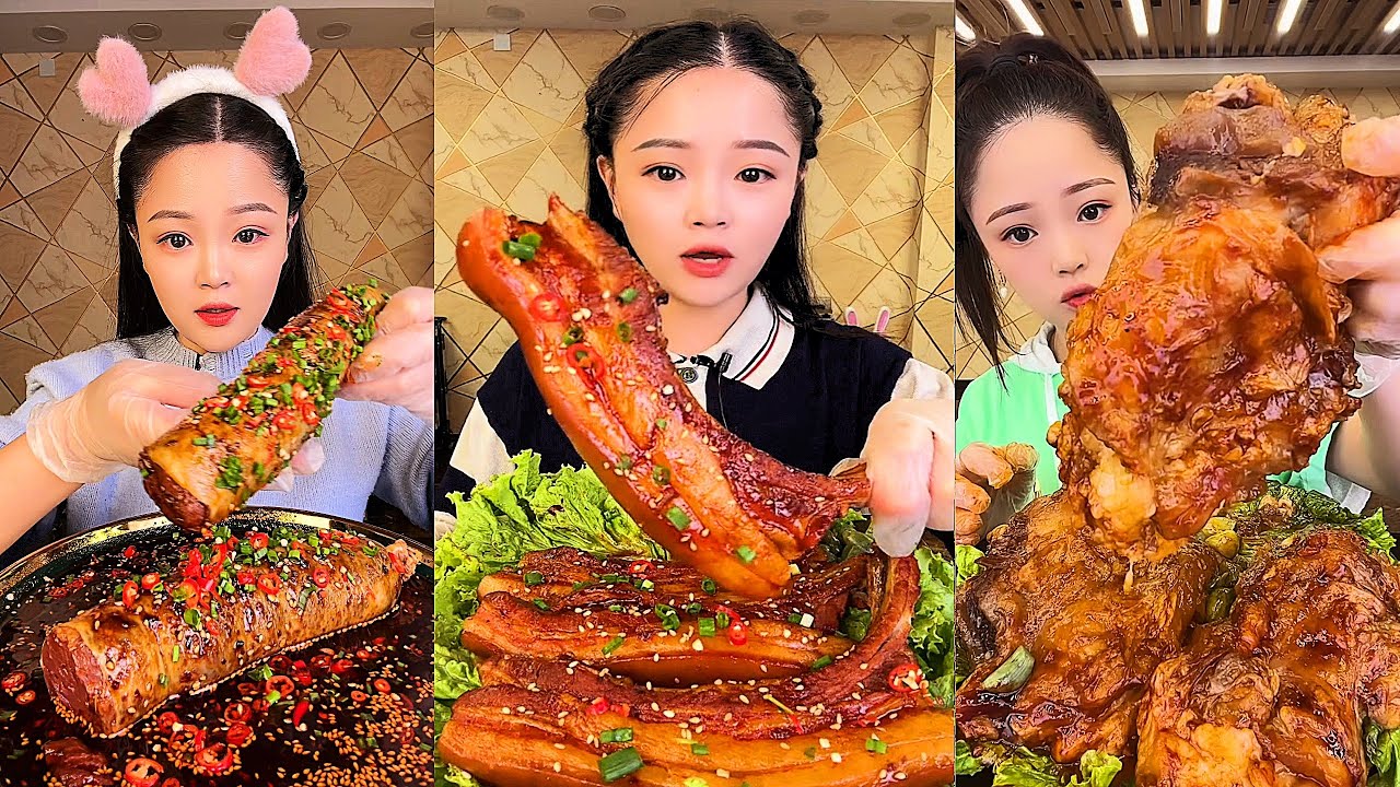 Real Mukbang :) spicy Pork Bellly Soothing Sounds While Enjoying Delicious 먹방 모음이 팅쇼 리얼 사운드 #707