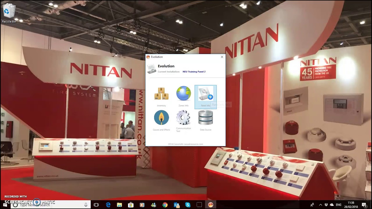 TGV-14 Nittan Evolution 1 Panel PC Config Tool