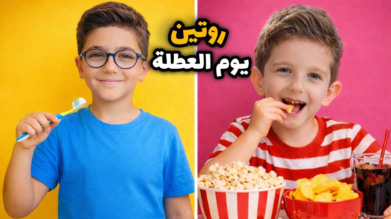 روتين يوم العطلة 🥰 من لما صحينا لآخر اليوم 😎 يوم حلو كتير 