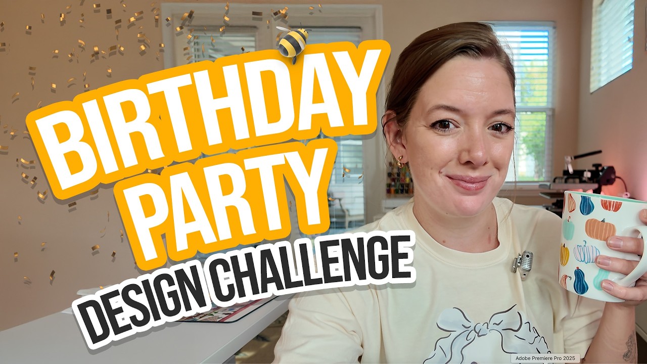 Custom Bee Party Supplies on a Budget 🐝 Design Bundles + DTF Printer