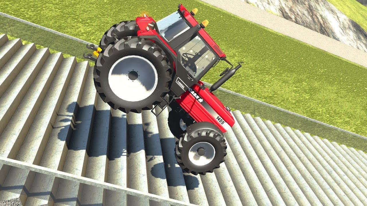 Stairs Jumps Down #2 – BeamNG Drive Crashes