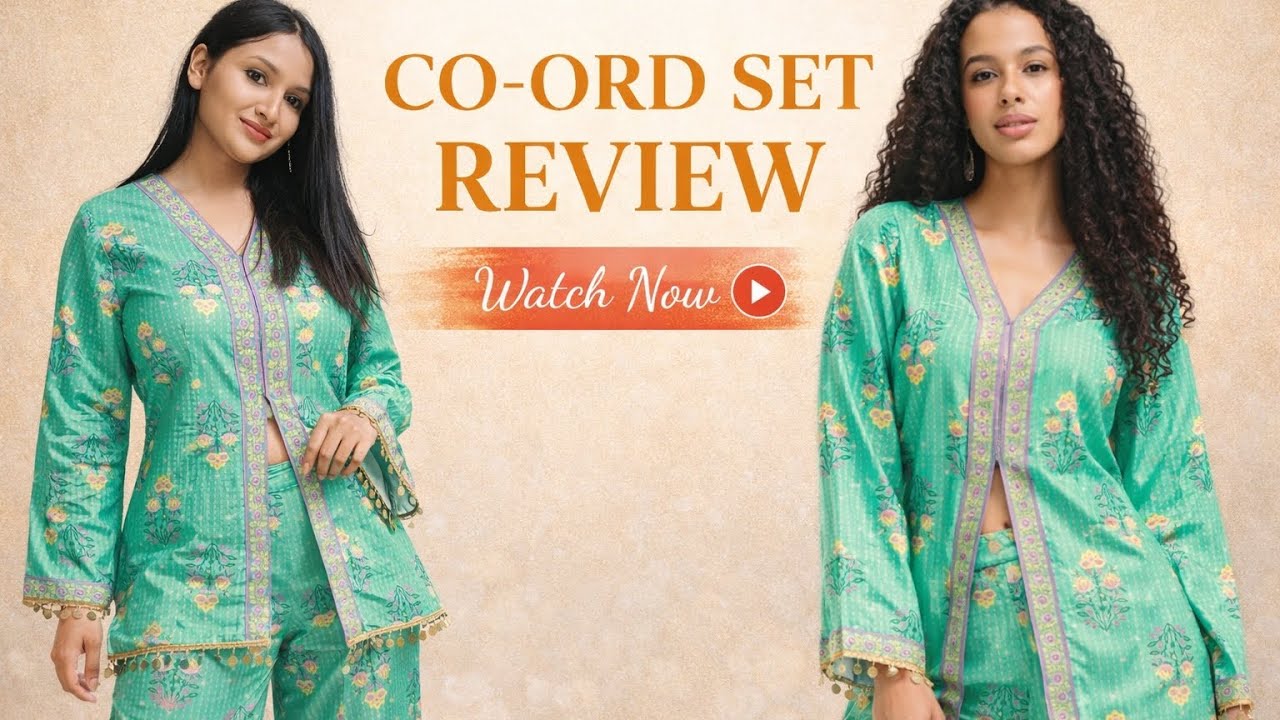 ✨ Green Floral Co-Ord Set Review | Real Try-On | Honest Review 💚