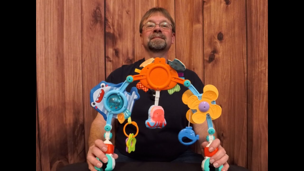 Utoplikey Baby Stroller Arch Toy Ocean Theme Adjustable