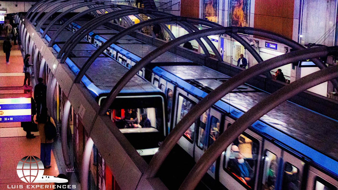 Tren MP-14 Metro de París Línea 14 Recorrido completo