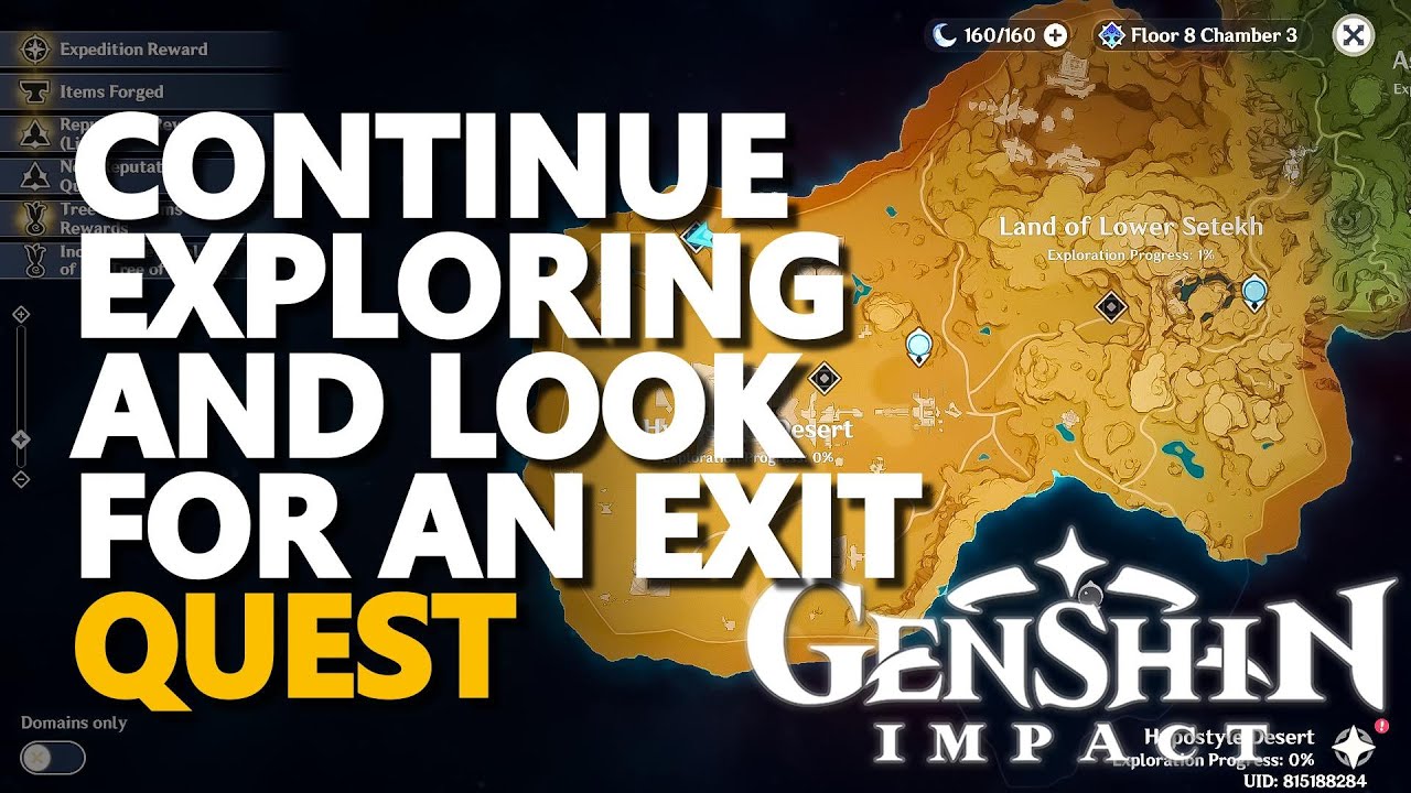 Continue exploring and look for an exit Genshin Impact