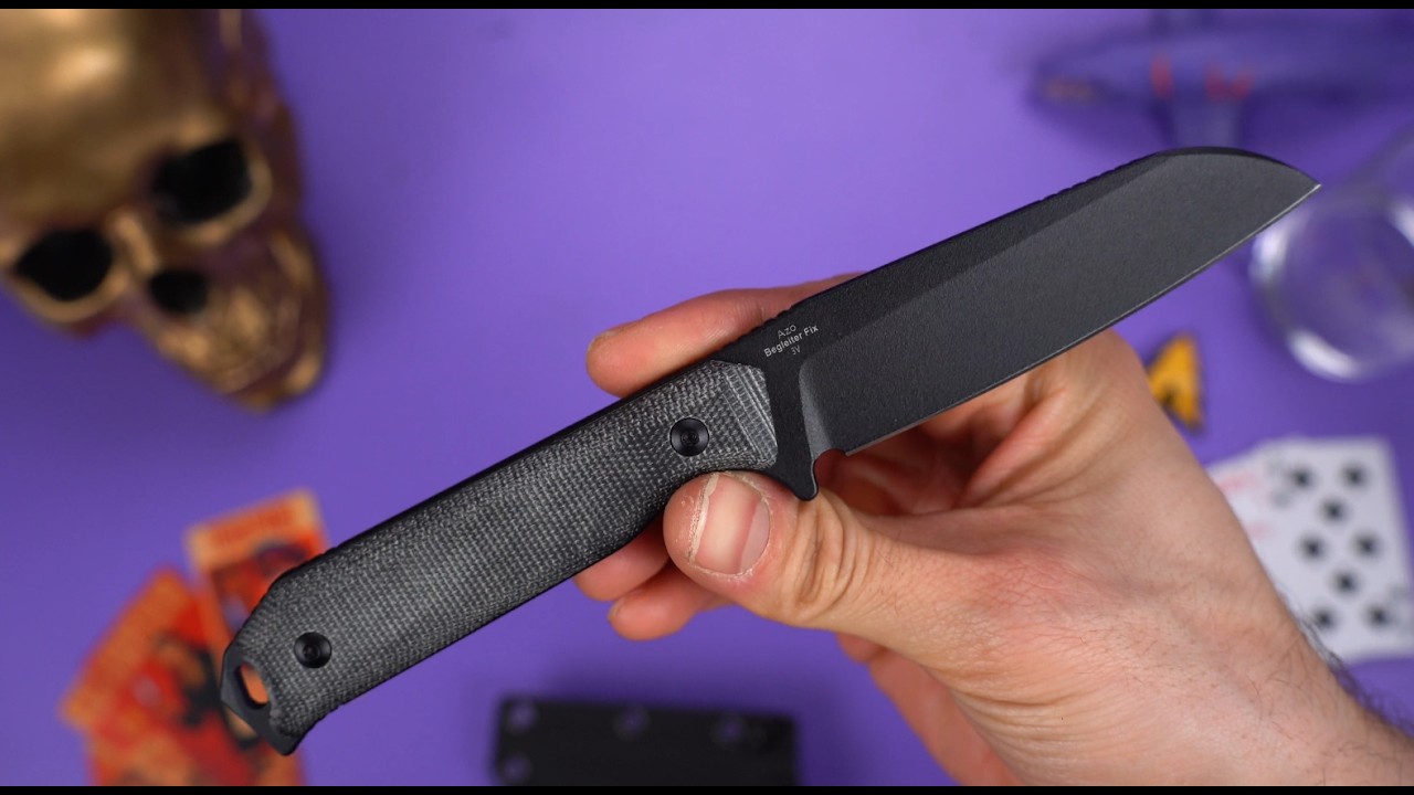 Нож Kizer Begleiter Fix Sheepsfoot black сталь CPM-3V рукоять Micarta