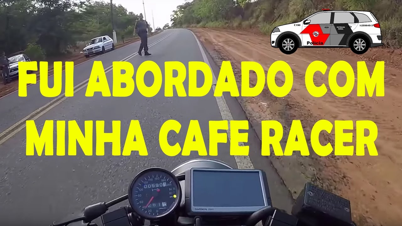 Fui abordado com minha CB 450 Cafe Racer