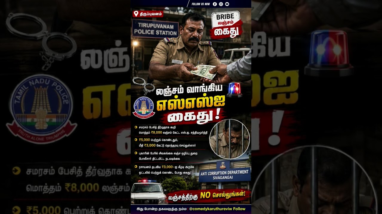 Caught Red-Handed! SSI Arrested While Accepting Bribe &ndash; Anti-Corruption Team Takes Swift Action!