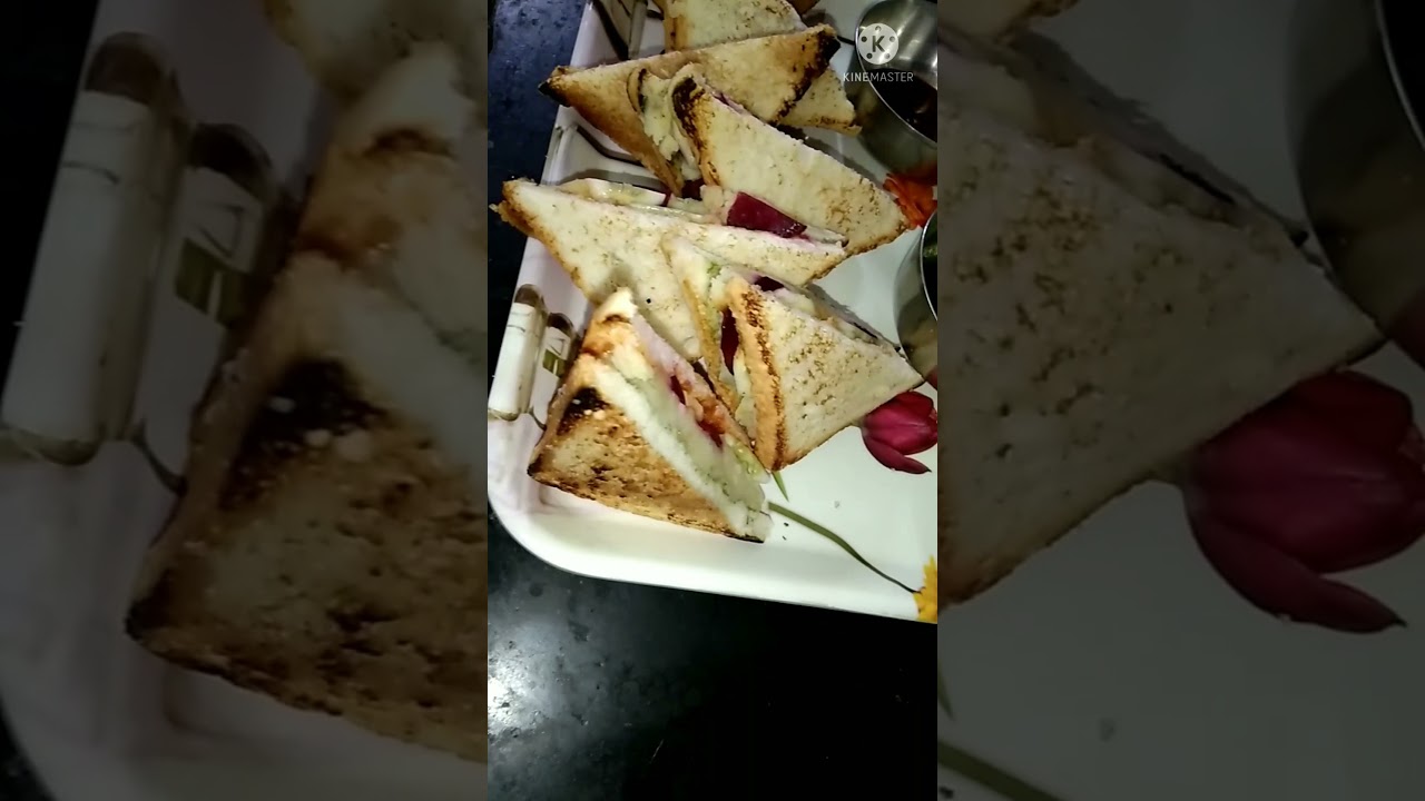 Mumbai Sandwich Street food recipe (Mumbai roadside sandwich)