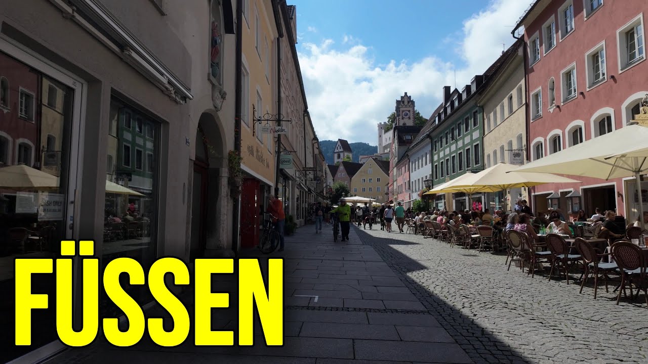 F&uuml;ssen Germany 4K Walking Tour 🇩🇪 | Picture Perfect Bavarian Town