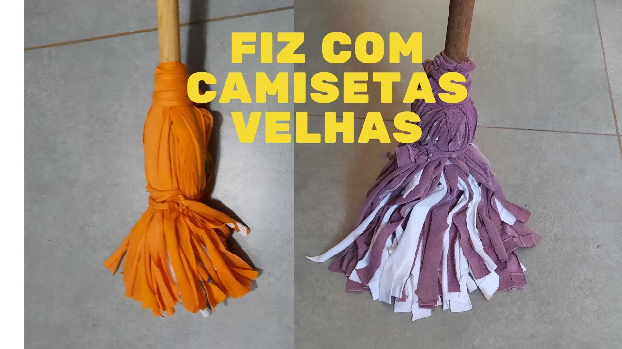 Faça economia, fazendo  seu próprio esfregão / MOP ou vassoura de pano,    एमओपी या एमओपी