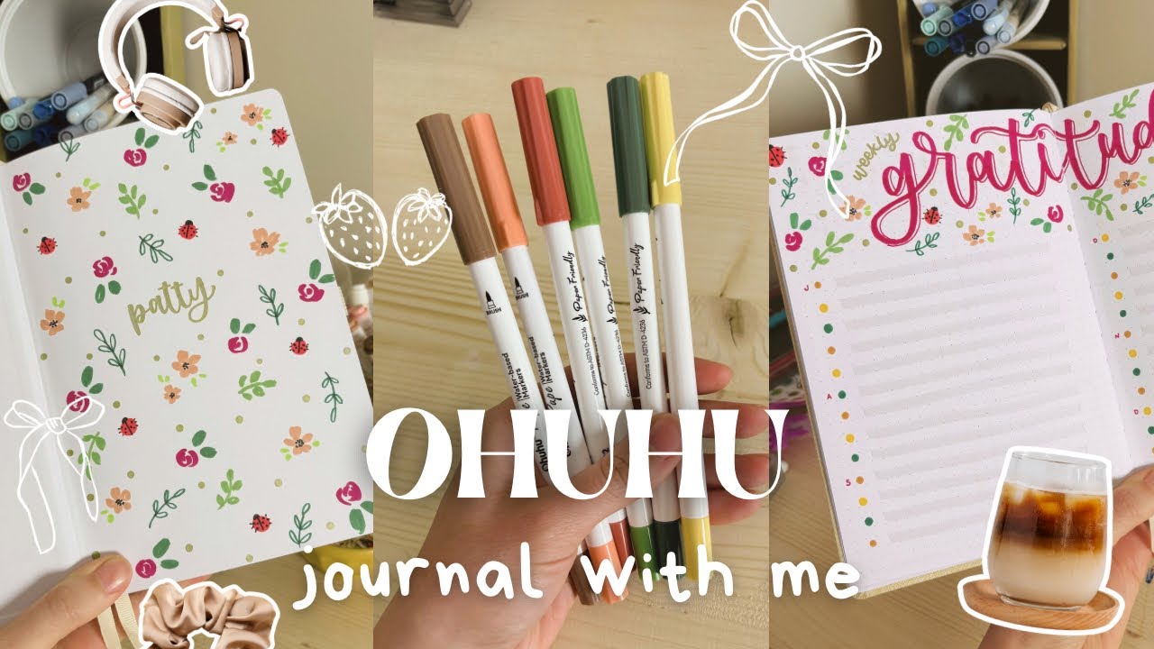 OHUHU Marker Haul & Journal With Me | 2025 Bullet Journal Setup, Custom Bullet Journal, Pupe Markers