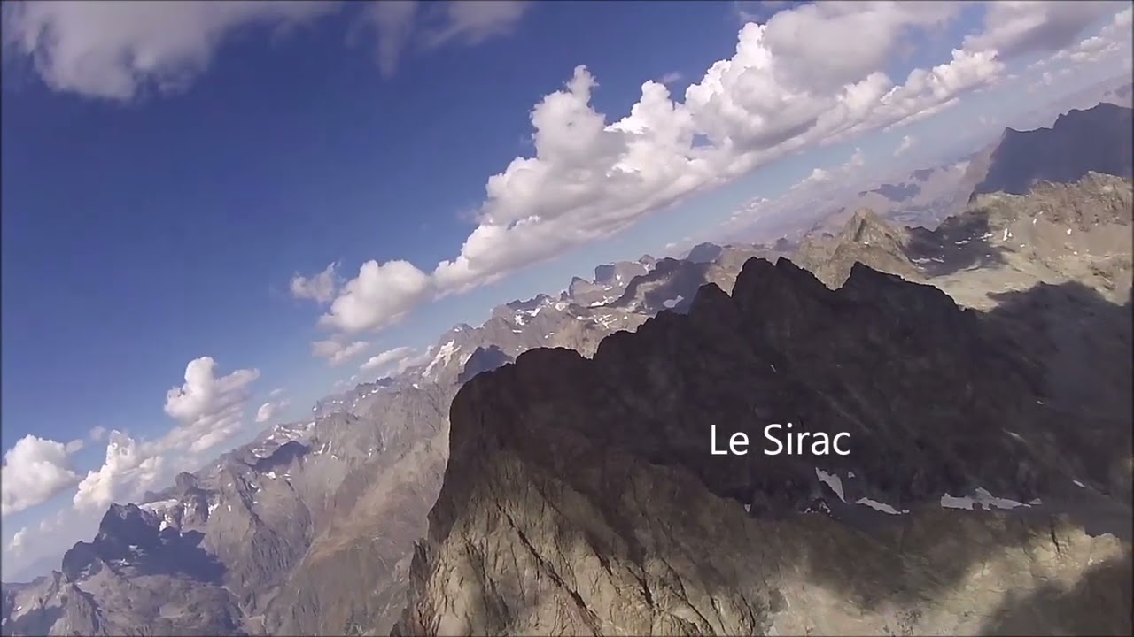 Nouvelle traversée des Ecrins en deltaplane par le Piolit, le Sirac et le Mont Pelvoux
