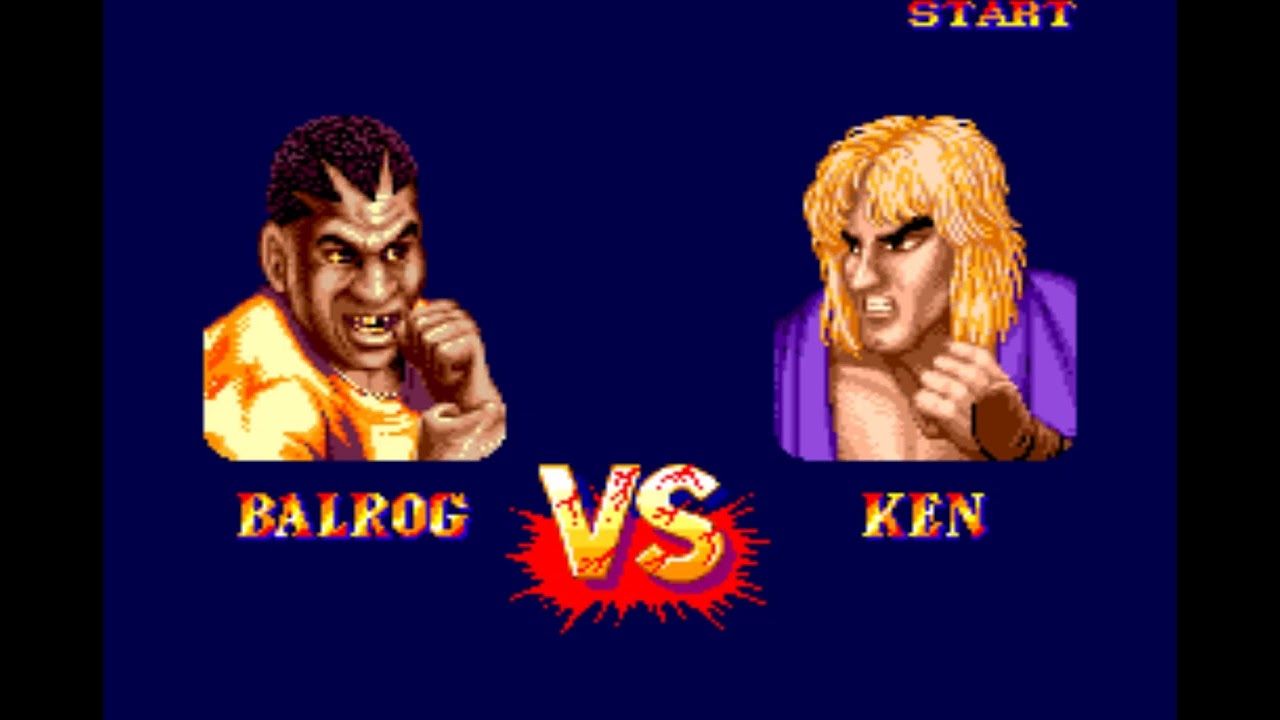 Mega Drive (Sega Genesis) - Street Fighter II': The World Warrior+ Hyper Mode Level 8 with Balrog