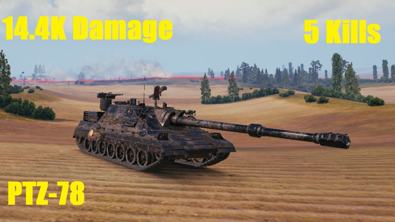 WoT PTZ-78 - 5 Kills 14.4K DMG (Prokhorovka)