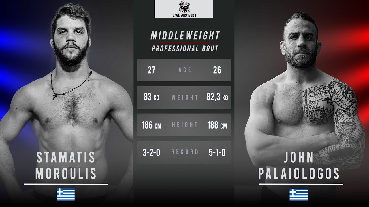 Cage Survivor 1: Stamatis Moroulis vs. John Palaiologos Full Fight