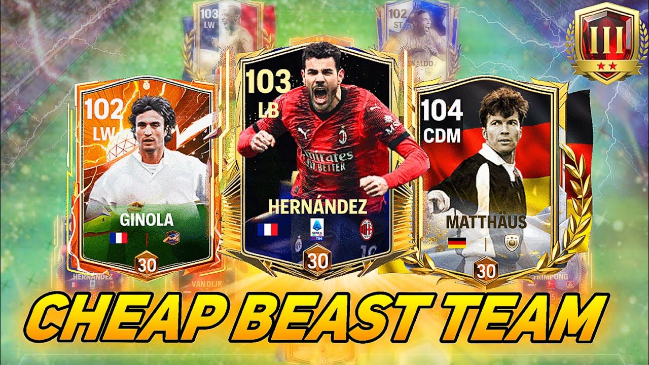 CHEAP BEAST TEAM H2H 🤯 1 Billion coins budget 🏆