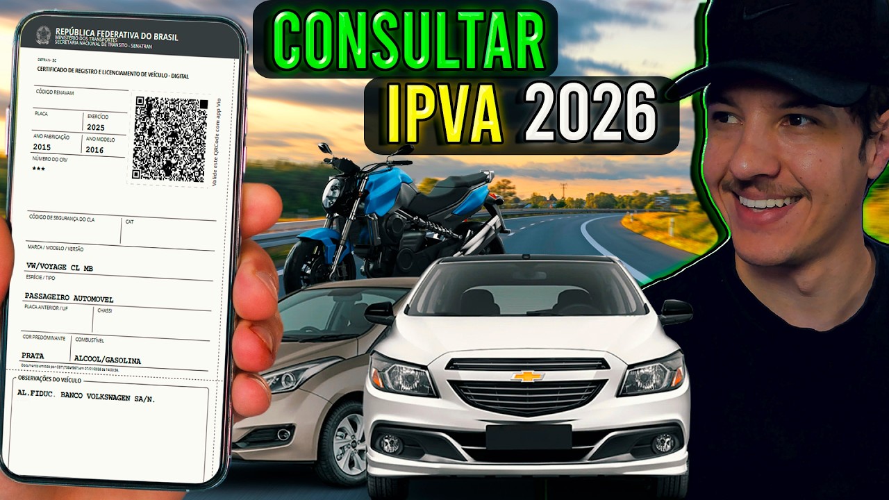 Como CONSULTAR O VALOR DO IPVA 2026 DO SEU VEICULO