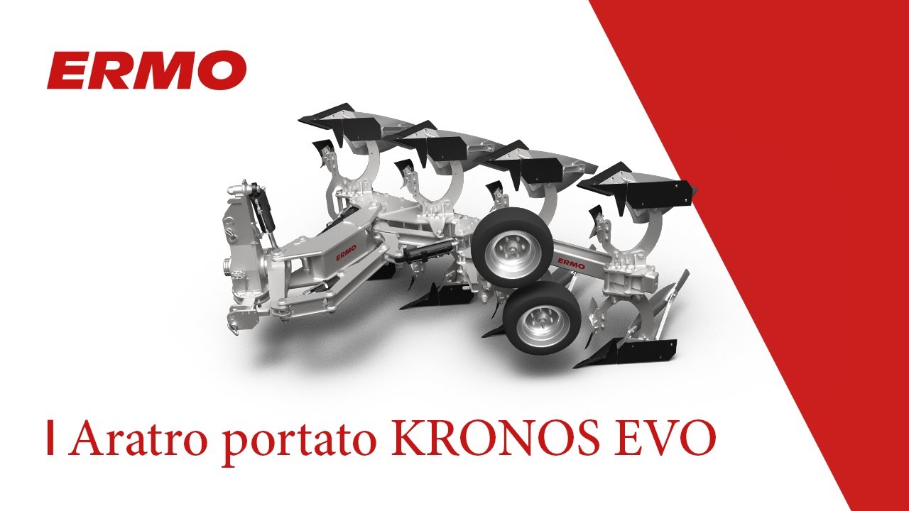 Aratro entro/fuori solco ERMO KRONOS EVO con John Deere 8RX | ERMO aratri e macchine agricole