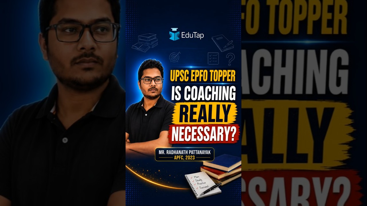 UPSC EPFO APFC Topper Reveals Coaching vs Self Study Truth | Choose Right Path for You