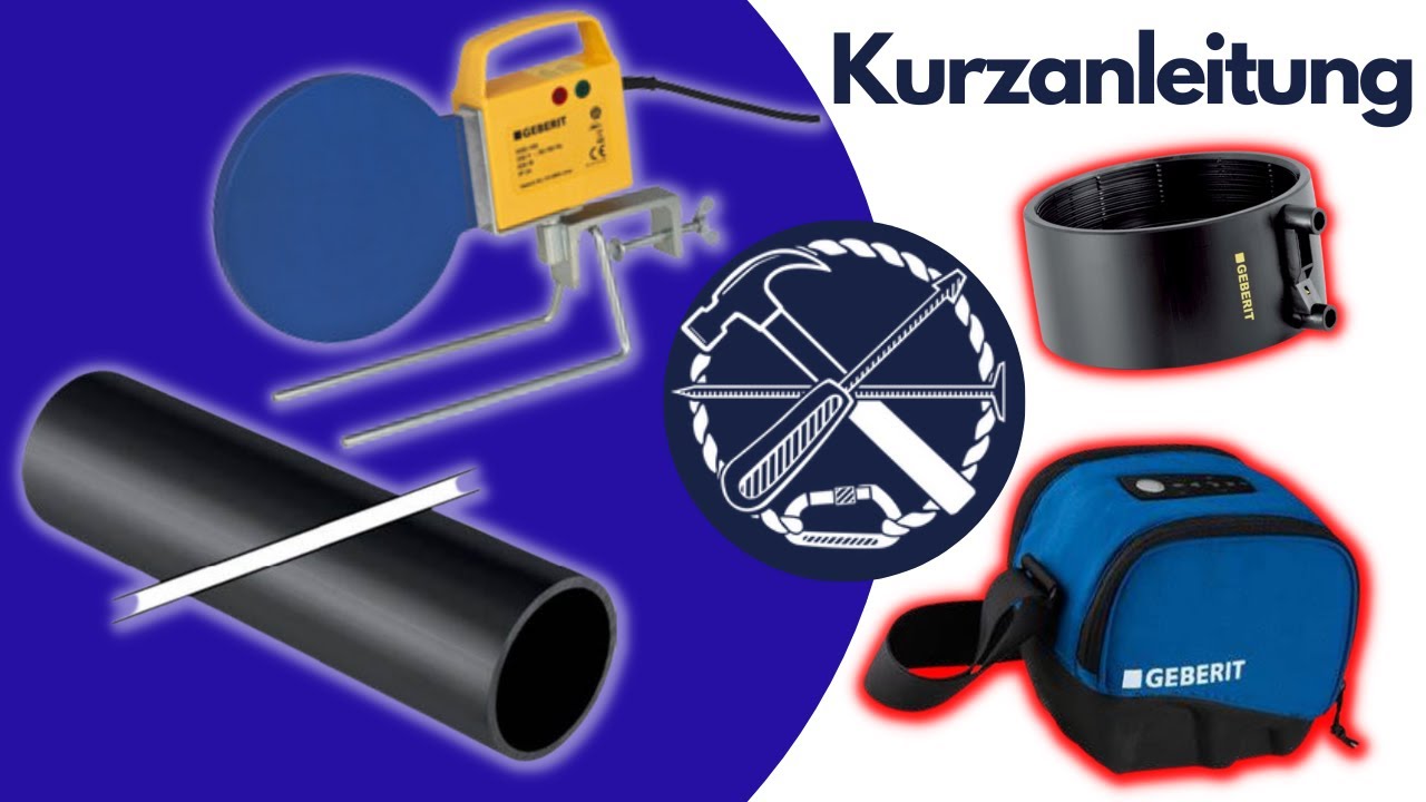 Geberit PE Rohre schweissen | Kunststoff Ablaufrohre | Elektromuffen