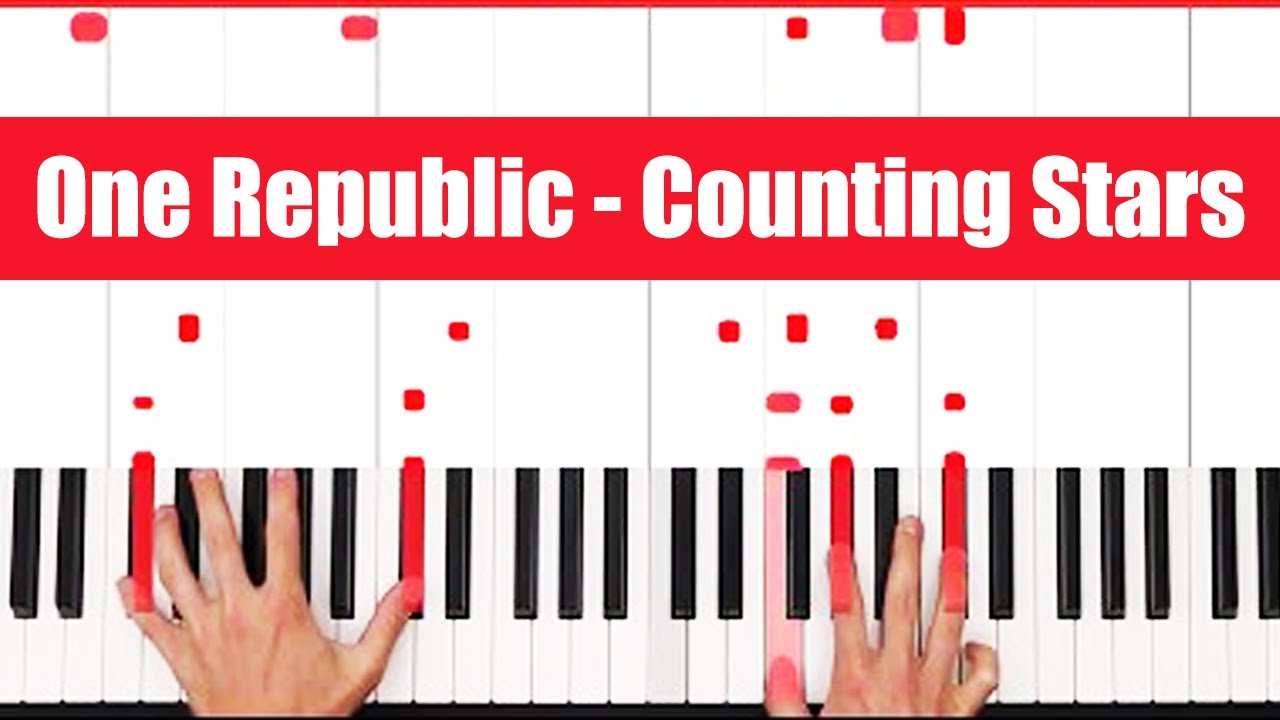 Counting Stars One Republic Piano Tutorial Easy Chords