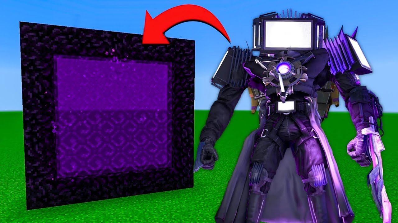 How to Make A Portal To The Titan Tv Man Dimension in Minecraft!