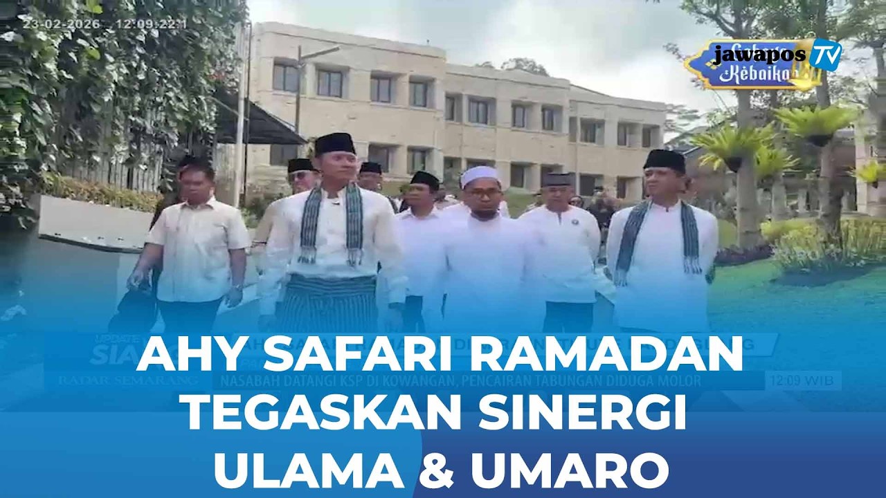 Safari Ramadan, AHY Silaturahmi ke Mira Institute Bersama Ustaz Adi Hidayat