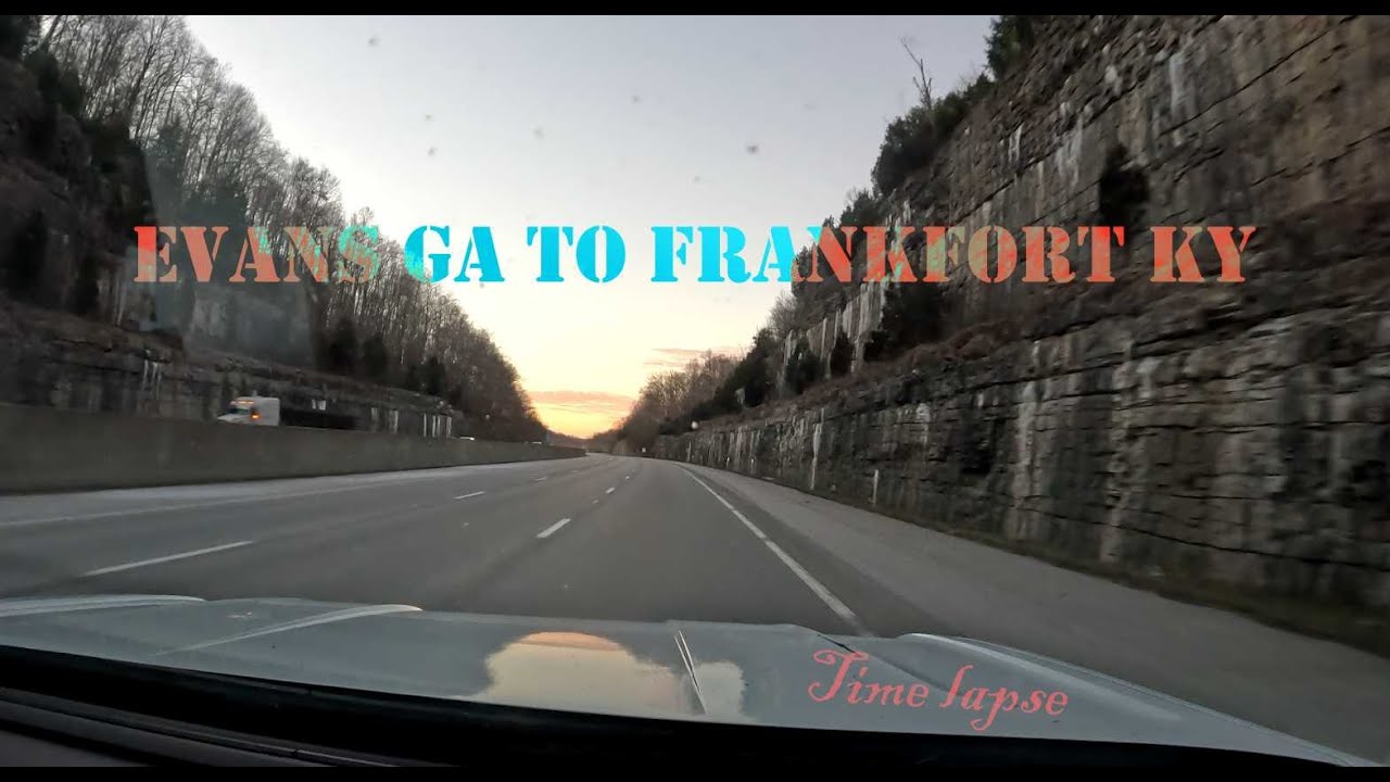Evans GA to Frankfort KY Time Lapse